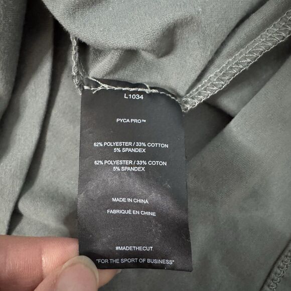 Cuts Clothing Men’s Curve Hem Gray Stretch Tee T-Shirt Sz L - Picture 7 of 7